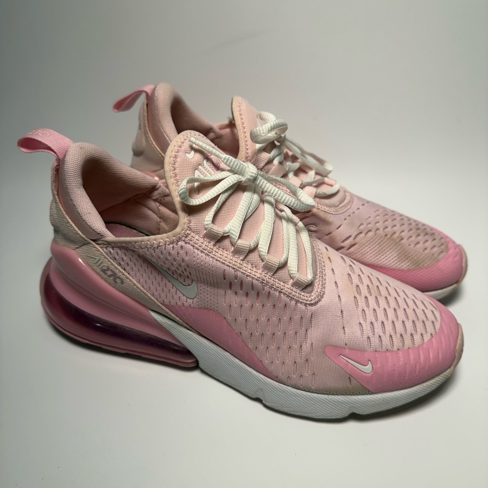 Nike Women's Pink and White Sneakers